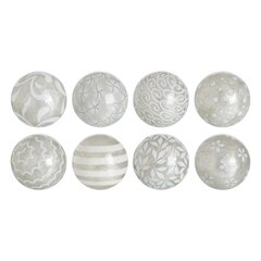 шары CAPIZ Декор Белый 10 x 10 x 10 cm (8 штук) цена и информация | Ёлочные игрушки, верхушки | pigu.lt