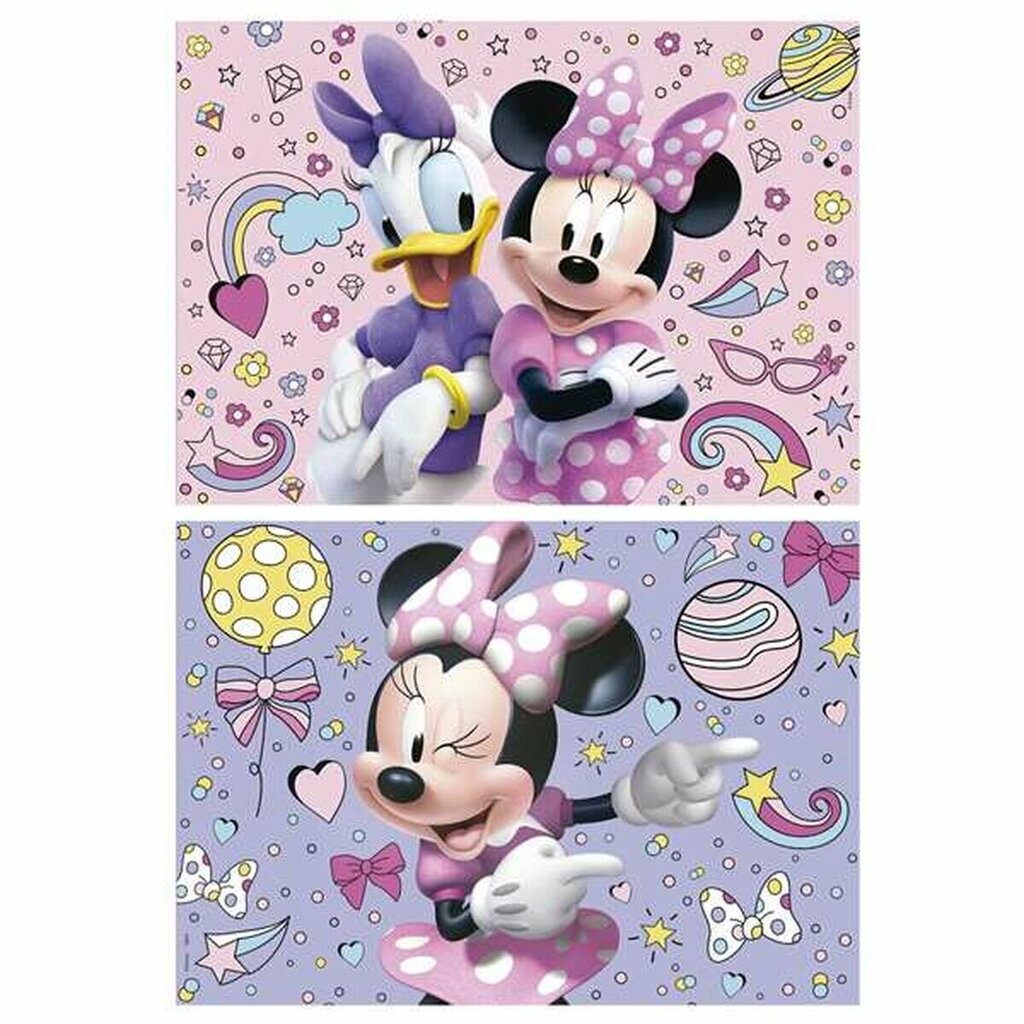 Dėlionė Minnie Mouse 2in1, Educa 48 det. kaina ir informacija | Dėlionės (puzzle) | pigu.lt