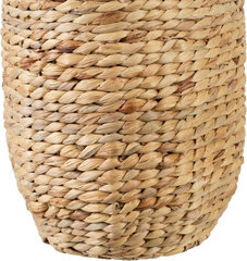 Bigbuy Home Vase 23 x 23 x 82 cm Natural Natural Fibre kaina ir informacija | Vazos | pigu.lt