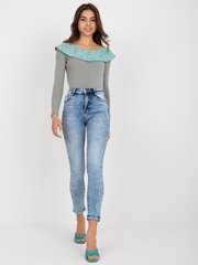 Женские джинсовые брюки, темно-синие  цена и информация | Джинсы для женщин | pigu.lt