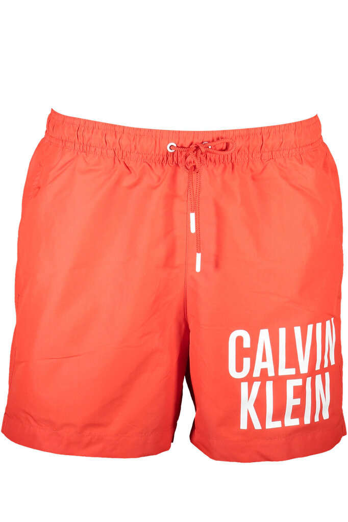 Maudymosi šortai vyrams Calvin Klein, oranžiniai цена и информация | Maudymosi šortai, glaudės | pigu.lt