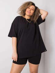 Marškinėliai moterims Basic Feel Good, juodi цена и информация | Женские футболки | pigu.lt