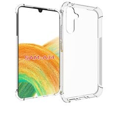 Fusion anti shock 1.5mm силиконовый чехол для Samsung A346 Galaxy A34 5G прозрачный цена и информация | Чехлы для телефонов | pigu.lt