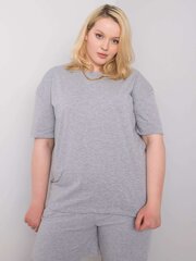 Marškinėliai moterims Basic Feel Good, pilki цена и информация | Женские футболки | pigu.lt