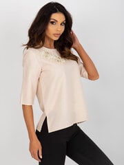 блузка lk-bz-506609.77 бежевая цена и информация | Женские блузки, рубашки | pigu.lt