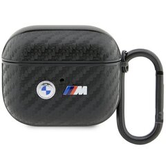 BMW BMA3WMPUCA2 AirPods 3 gen cover czarny|black Carbon Double Metal Logo цена и информация | Аксессуары для наушников | pigu.lt