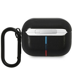 BMW BMAP22PVTK AirPods Pro cover czarny|black Leather Curved Line цена и информация | Аксессуары для наушников | pigu.lt