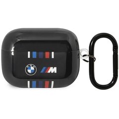 BMW BMAP22SWTK AirPods Pro cover czarny|black Multiple Colored Lines цена и информация | Аксессуары для наушников | pigu.lt