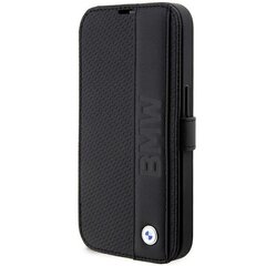 Etui BMW BMBKP14L22RDPK iPhone 14 Pro 6,1" czarny|black bookcase Leather Textured&Stripe цена и информация | Чехлы для телефонов | pigu.lt