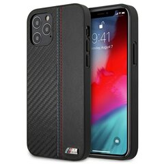 Etui BMW BMHCP12LMOCABK iPhone 12 Pro Max 6,7" czarny|black hardcase Carbon Tricolor цена и информация | Чехлы для телефонов | pigu.lt