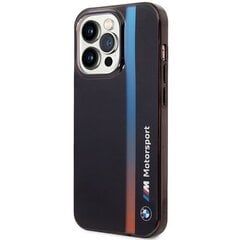 Etui BMW BMHCP14L22HVGV iPhone 14 Pro 6.1" czarny|black IML Tricolor Stripe цена и информация | Чехлы для телефонов | pigu.lt