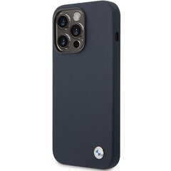 Etui BMW BMHCP14LSILNA iPhone 14 Pro 6,1" granatowy|navy Silicone Metal Logo цена и информация | Чехлы для телефонов | pigu.lt