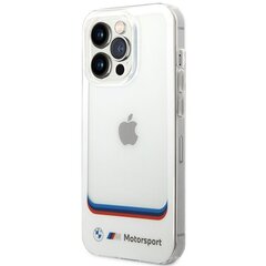 Etui BMW BMHCP14X22HMCH iPhone 14 Pro Max 6,7" biały|white Transparent Center цена и информация | Чехлы для телефонов | pigu.lt