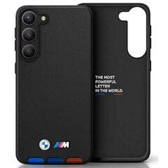 Etui BMW BMHCSA5422PTDK A54 czarny|black Leather Stamp Tricolor цена и информация | Чехлы для телефонов | pigu.lt