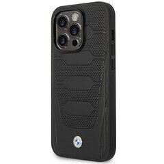 Etui BMW BMHMP14L22RPSK iPhone 14 Pro 6,1" czarny|black Leather Seats Pattern MagSafe цена и информация | Чехлы для телефонов | pigu.lt