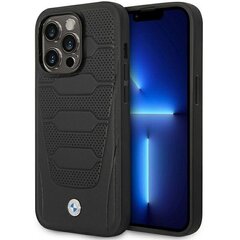 Etui BMW BMHMP14L22RPSK iPhone 14 Pro 6,1" czarny|black Leather Seats Pattern MagSafe цена и информация | Чехлы для телефонов | pigu.lt