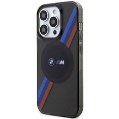 Etui BMW BMHMP14LHDTK iPhone 14 Pro 6.1" szary|grey Tricolor Stripes MagSafe цена и информация | Чехлы для телефонов | pigu.lt