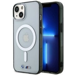 Etui BMW BMHMP14SHCRS iPhone 14 6.1" transparent hardcase Silver Ring MagSafe цена и информация | Чехлы для телефонов | pigu.lt