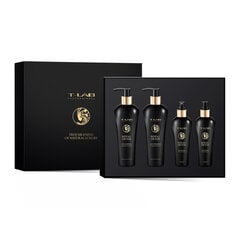 Rinkinys T-LAB Professional Royal Detox: šampūnas, 300 ml + kondicionierius-kaukė, 300 ml + eliksyras, 150 ml + dulksna, 150 ml kaina ir informacija | Šampūnai | pigu.lt