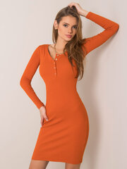 Женское коктейльное платье, оранжевое цена и информация | Платья | pigu.lt