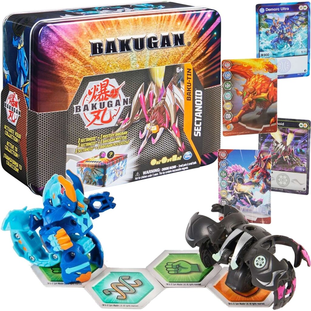 Žaidimo rinkinys Bakugan Baku-Tin dėžutė kaina ir informacija | Žaislai berniukams | pigu.lt