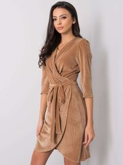 Suknelė moterims Lakerta, smėlio spalvos kaina ir informacija | Suknelės | pigu.lt