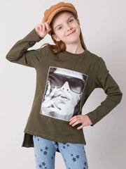 Toon toy palaidinė mergaitėms, žalia цена и информация | Рубашки для девочек | pigu.lt