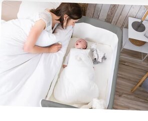 Детская кроватка Bebe Confort Calidoo, Gray Mist цена и информация | Манежи для детей | pigu.lt
