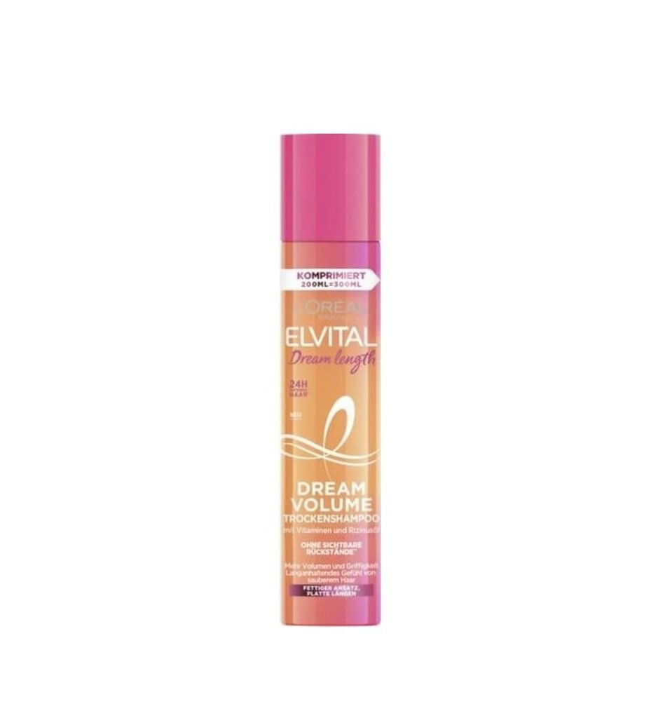 Sausas šampūnas plaukams L'oreal Paris Elvital Dream Length, 200 ml цена и информация | Šampūnai | pigu.lt