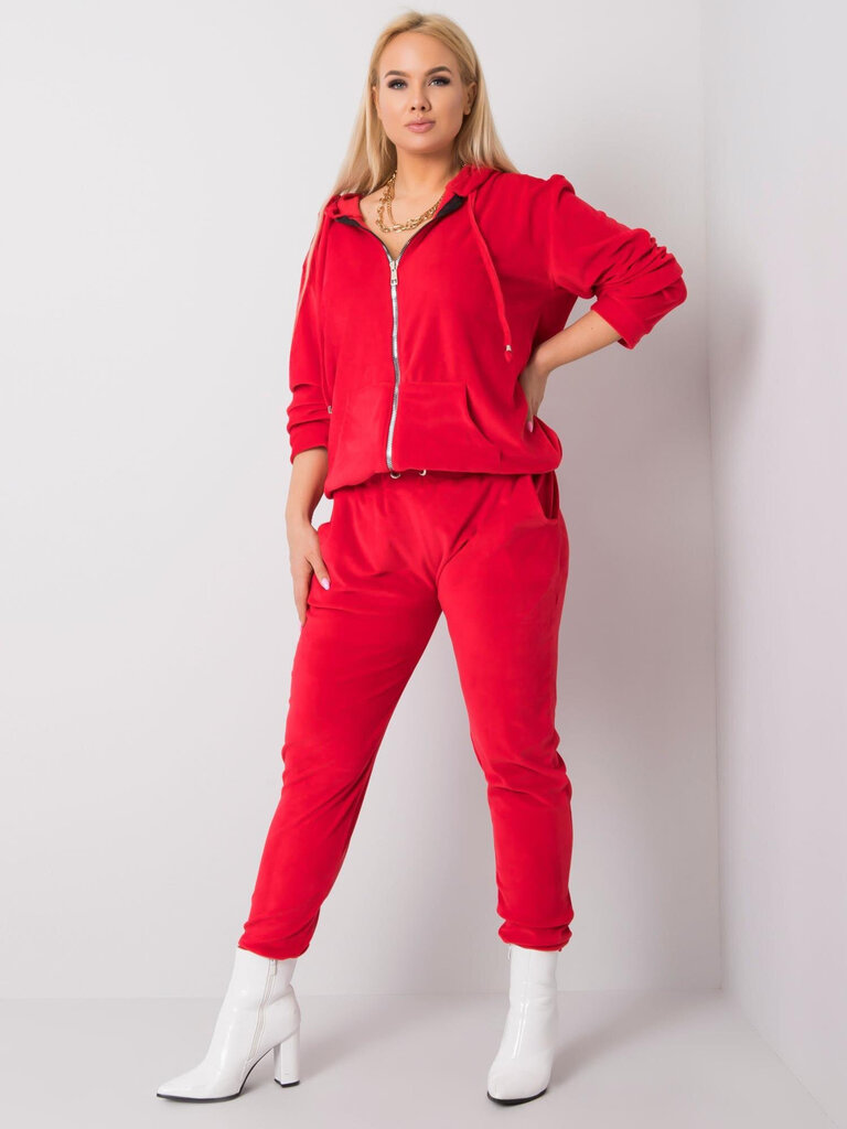 Laisvalaikio kostiumėlis moterims, raudonas kaina ir informacija | Sportinė apranga moterims | pigu.lt