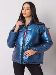 RUE PARIS Женская синяя рубашка. цена и информация | Женские куртки | pigu.lt