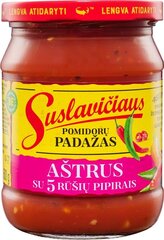 Pomidorų padažas Suslavičiaus aštrus, 6x500g цена и информация | Соусы | pigu.lt