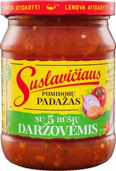 Pomidorų padažas Suslavičiaus su 5 daržovėmis, 6x500g kaina ir informacija | Padažai | pigu.lt