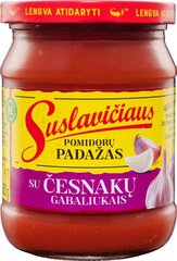 Pomidorų padažas Suslavičiaus su česnakų gab.,6x500g kaina ir informacija | Padažai | pigu.lt