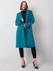 Paltas moterims Rue Paris, mėlynas цена и информация | Женские пальто | pigu.lt