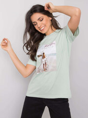 рубашка то-кс-7183.79п светло-зеленая цена и информация | Женские футболки | pigu.lt