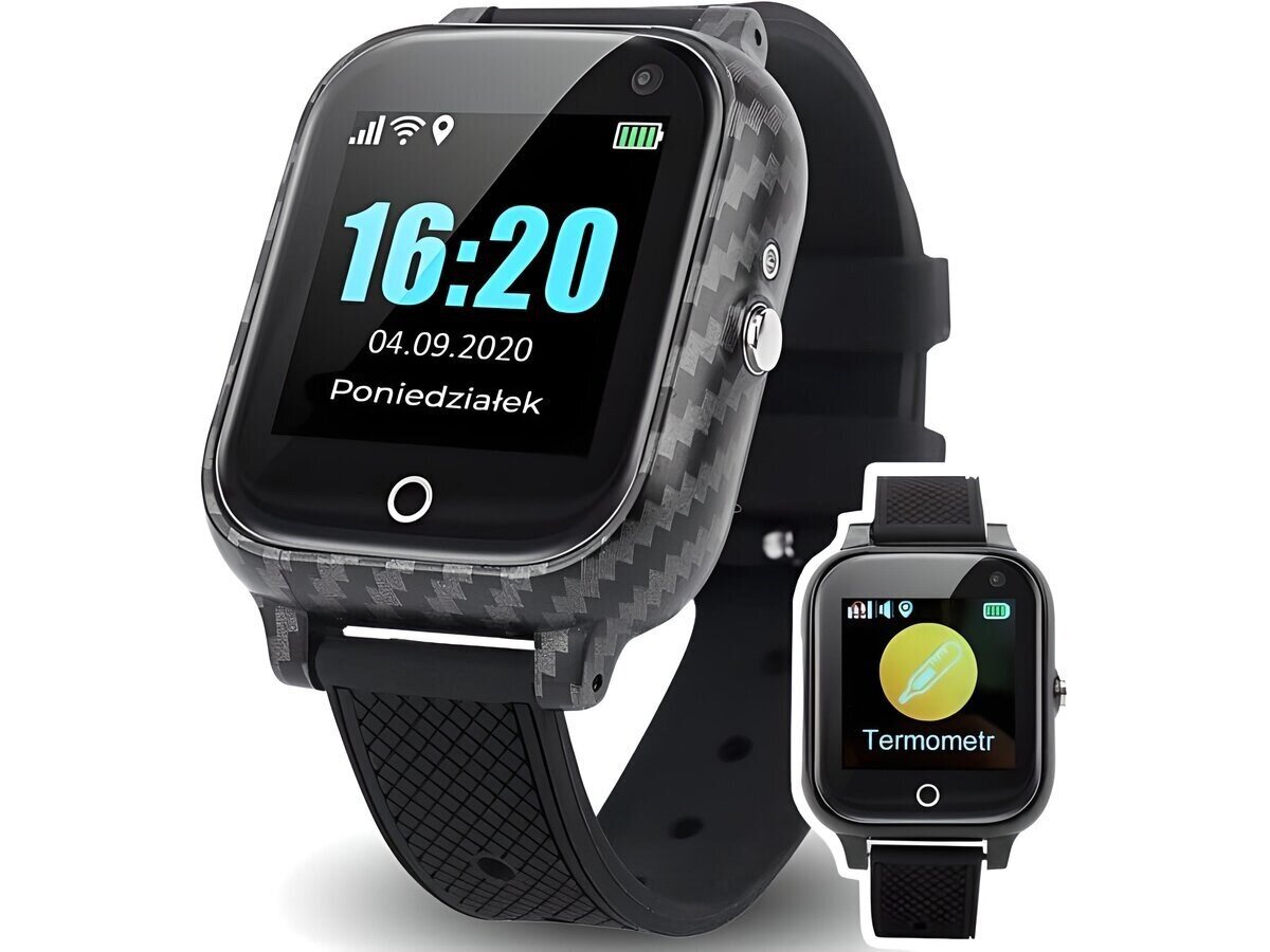 GoGPS K27 Black kaina ir informacija | Išmanieji laikrodžiai (smartwatch) | pigu.lt