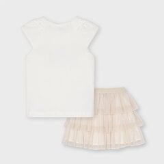 Marškinėliai ir tiulio sijonas mergaitėms Mayoral 3961/24 kaina ir informacija | Sijonai mergaitėms | pigu.lt