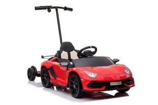 Vienvietis vaikiškas elektromobilis Lamborghini Aventador SX2018, raudonas kaina ir informacija | Elektromobiliai vaikams | pigu.lt
