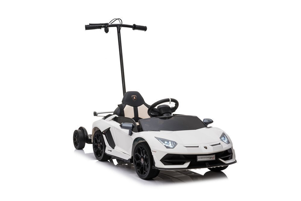 Vienvietis vaikiškas elektromobilis Lamborghini Aventador SX2018, baltas kaina ir informacija | Elektromobiliai vaikams | pigu.lt