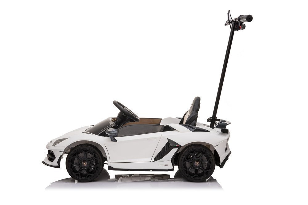 Vienvietis vaikiškas elektromobilis Lamborghini Aventador SX2018, baltas kaina ir informacija | Elektromobiliai vaikams | pigu.lt