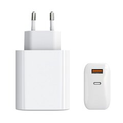 Зарядное устройство GaN USB Type-C, USB Type-A: 65 Вт, PPS цена и информация | Зарядные устройства для телефонов | pigu.lt
