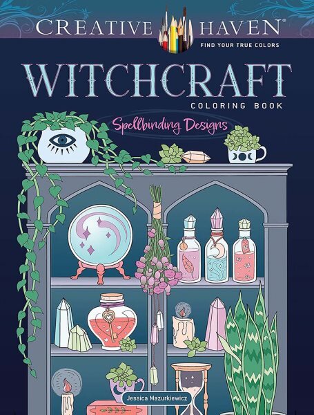 Creative Haven Witchcraft Coloring Book: Spellbinding Designs цена и информация | Knygos mažiesiems | pigu.lt