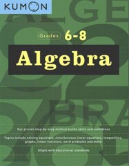 Algebra Workbook Grades 6-8 kaina ir informacija | Knygos paaugliams ir jaunimui | pigu.lt