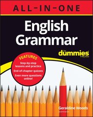 English Grammar All-in-One For Dummies (plus Chapter Quizzes Online) цена и информация | Пособия по изучению иностранных языков | pigu.lt