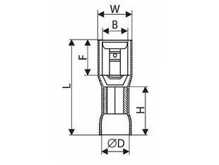 Blow, 0.8, 23 mm kaina ir informacija | Kabeliai ir laidai | pigu.lt