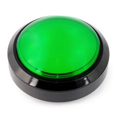 Didelis mygtukas 10cm - žalias kaina ir informacija | Elektros jungikliai, rozetės | pigu.lt