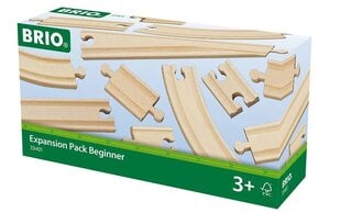 Brio 33401 Набор аксессуаров для деревянных железнодорожных путей, 11 шт. цена и информация | Игрушки для мальчиков | pigu.lt
