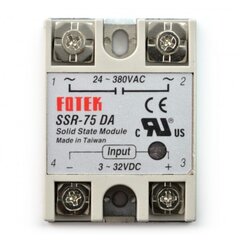 Opto relė Fotek SSR 75 DA, 1 vnt. kaina ir informacija | Elektros jungikliai, rozetės | pigu.lt