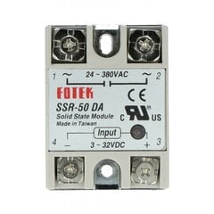 Opto relė SSR-50 DA, 1 vnt. цена и информация | Электроника с открытым кодом | pigu.lt